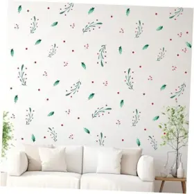 Kasubeso Kb135uv Christmas Holly Wall Decals Removable Holiday Decor Festive Kasubeso Kb135uv Christmas Holly Wall Decals Removable Holiday Decor Festive