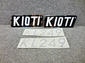 Kioti Kl249 Genuine Front Loader Decals 7-3/8 Inch Long