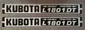 Kubota L1500dt L1801dt Quality Reproduction Hood Decal Set - For Tractors Kubota L1500dt L1801dt Quality Reproduction Hood Decal Set - For Tractors
