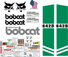 Mdc 642bc25 642b Premium Replacement Decal Sticker Kit Fits Bobcat Skid Steer Loader