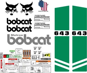 Mdc 643c25 643 Premium Replacement Decal Sticker Kit Fits Bobcat Skid Steer Loader