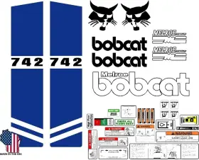 Mdc 742c25 742 Premium Replacement Decal Sticker Kit Fits Bobcat Skid Steer Loader