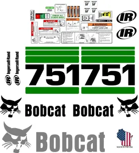 Mdc 751 G 751 G Replacement Kit / Sticker With Warning Kit. Skid Loader Steer Fits Bobcat