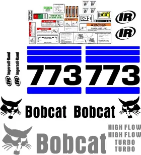 Mdc 773g25 773 G Replacement Decals Decal Kit W / Warning Sticker Set Fits Bobcat
