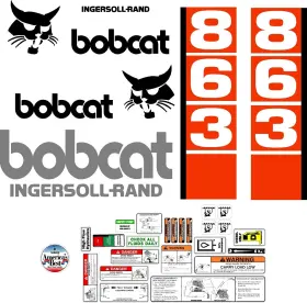 Mdc 863d25 863 D Premium Replacement Decal Sticker Kit Fits Bobcat Skid Steer Loader