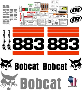 Mdc 883 G25 883 G Premium Replacement Decal / Sticker Kit Fits Bobcat Skid Steer Loader