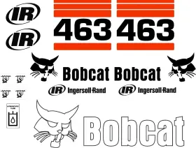 Mdc Mdc-463-g 463 G Replacement Decals Decal Kit / Sticker Set Skid Loader Steer Fits Bobcat