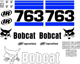 Mdc Mdc-763-g 763 G Replacement Decals Decal Kit / Sticker Set Skid Loader Steer Fits Bobcat