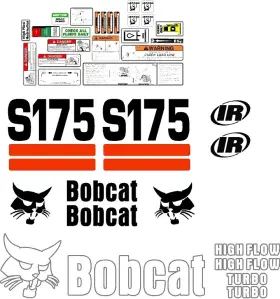 Mdc S175ii25 S175 Premium Replacement Decal Sticker Kit Fits Bobcat S 175 Skid Steer Loader