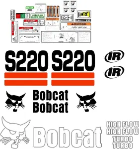 Mdc S220ii25 S220 Premium Replacement Decal Sticker Kit Fits Bobcat S 220 Skid Steer Loader