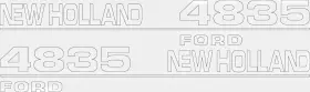 New Holland 4835 Tractor Decal Set