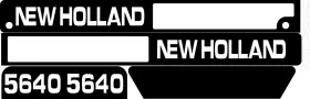 New Holland 5640 Tractor Decal Set