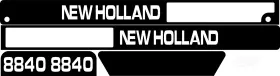 New Holland 8840 Tractor Decal Set
