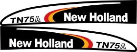 New Holland Tn75a Tractor Decal Set