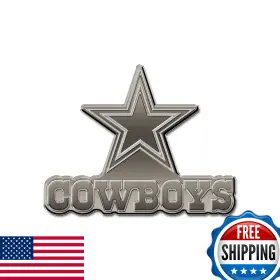 Rico Industries B09jt7bhcz Nfl Dallas Cowboys Antique Auto Emblem Nickel - Car Truck Suv