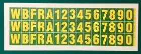 Signcraft A25681 John Deere Model Label Decals Nos