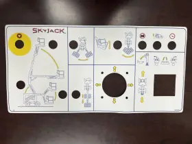 Skyjack 700093 Decal 700093ab - Control Console Label Vl # Sj Scissor Lift New