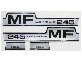 Sparex 42849 Tractor Hood Decal Set To Fit Massey Ferguson 245 Stickers Sparex 42849 Tractor Hood Decal Set To Fit Massey Ferguson 245 Stickers
