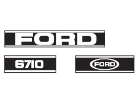 Sparex Ebpn16605ma Decal For Ford New Holland 6710 Tractor - Fits Models 83928798
