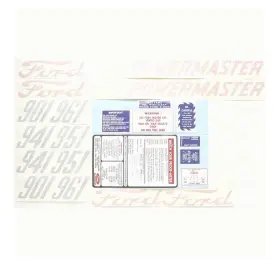 Sparex S.66700 Decal Kit 901 5862 For Ford
