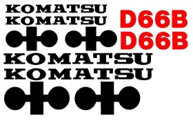 Stevens Lake Parts Slp143369067 One New Decal Set Fits Komatsu D66b Models Interchangeable