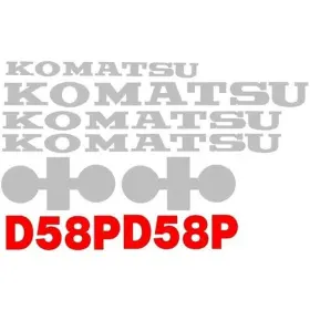 Stevens Lake Parts Slp920862551 One New Decal Set Fits Komatsu D58p Models Interchangeable