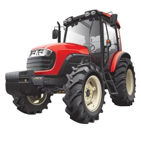 Stikart 105-486 Red Agricultural Farm Tractor Wall Decal 12-inches H By 11 Inches W Stikart 105-486 Red Agricultural Farm Tractor Wall Decal 12-inches H By 11 Inches W