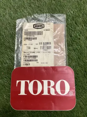 Toro 67-7320 Logo Decal 7.57 X 4.96in Oem