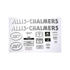 Tractor Parts Accessories 230280 Ac D17 Gas Mylar Decal Set Fits Allis Chalmers Replaces