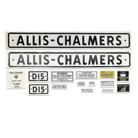 Tractor Parts Accessories 233542 Ac D15 Series I 1960-62 Mylar Decal Set Fits Allis Chalmers Replaces