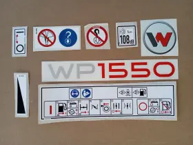 Wacker Neuson 5100016454 Wp 1550 Decal Sticker Kit Set - 8x Pc Wacker Neuson 5100016454 Wp 1550 Decal Sticker Kit Set - 8x Pc
