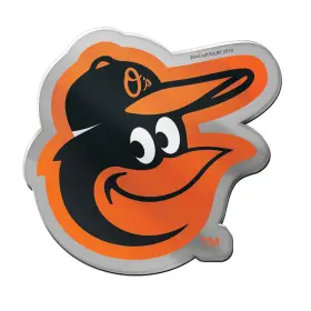 Wincraft 194167565080 Mlb Baltimore Orioles Prime Metallic Auto Emblem