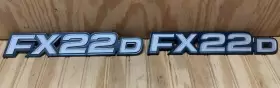 Yanmar Fx22d Tractor Plastic Hood Badge Decal Set Free Shipping