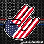 American Shocker Sticker Usa Flag Jdm Car Truck Iphone Decal. Fixed Price $34.00.