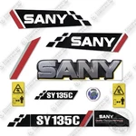 Sany Sy135c Decal Kit Excavator - New Style Aftermarket. Fixed Price $249.95.