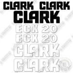 Fits Clark Ecx20 Decal Kit Forklift - 7 Year Outdoor 3m Vinyl!. Fixed Price $59.95.
