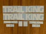 Trail King Tk24 Trailer Replacement Decals Stickers 36" (set Of 8) White Black. Fixed Price $73.95.