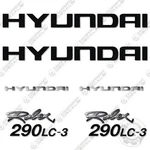 Hyundai 290lc-3 Decal Kit Excavator Robex - Aftermarket. Fixed Price $249.95.