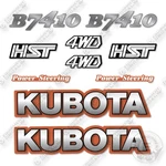 Kubota B7410 Decal Kit Compact Utility Tractor - Aftermarket. Fixed Price $74.95.