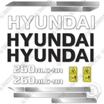 Hyundai 260nlc-9a Decal Kit Excavator - Aftermarket. Fixed Price $249.95.