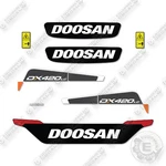 Doosan Dx420lc-5 Decal Kit Crawler Excavator - Aftermarket. Fixed Price $294.95.