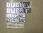 Kubota M6040 Tractor Decals. Fixed Price $65.00.
