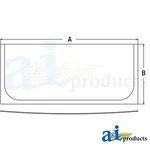 T396635 Glass Fits John Deere 345glc 650glc 850glc 130g 120d 160dlc 160glc. Fixed Price $187.49.