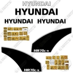 Hyundai Hr70c-9 Decal Kit Wheel Loader - Aftermarket. Fixed Price $249.95.