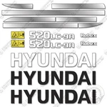 Hyundai 520lc-9a Decal Kit Excavator - Aftermarket. Fixed Price $249.95.