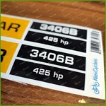 3406b 425 Hp Engine Equipment Laminated Decals Stickers Set. Fixed Price $15.75.