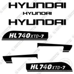 Hyundai Hl740xtd-7 Decal Kit Wheel Loader - Aftermarket. Fixed Price $199.95.