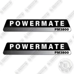 Powermate Pm3800 Decal Kit Portable Generator -aftermarket. Fixed Price $39.95.