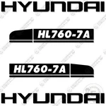 Hyundai Hl760-7a Decal Kit Wheel Loader - Aftermarket. Fixed Price $219.95.