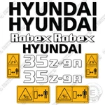 Hyundai 35z-9a Decal Kit Excavator- Aftermarket. Fixed Price $74.95.